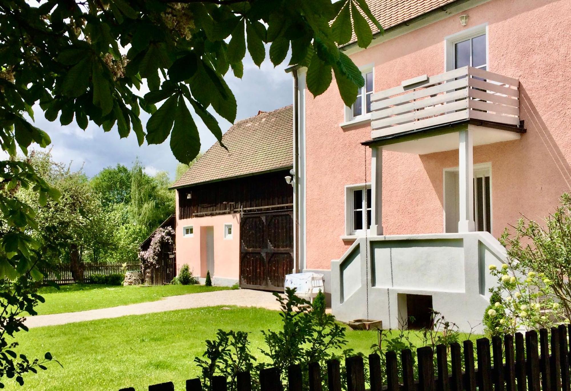 Landhaus Am Schloss Schnabelwaid Bagian luar foto